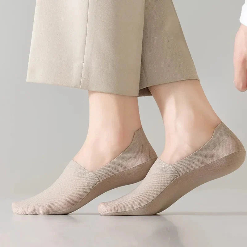 3-Pack Invisible Boat Socks – Breathable Low-Cut Socks 