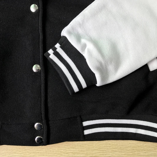 Solid Color Baseball Uniform Female Korean Button Overcoat Hip Hop Oversize Clothing Casual Fashion Fleece Women Jackets 