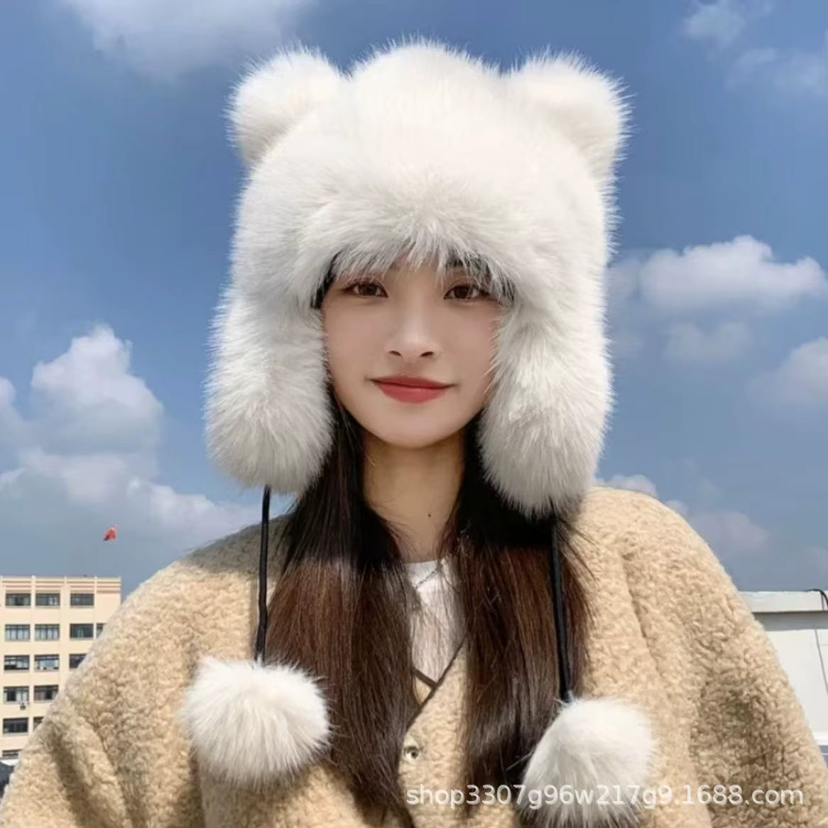 Women’s Faux Fox Fur Lei Feng Hat 