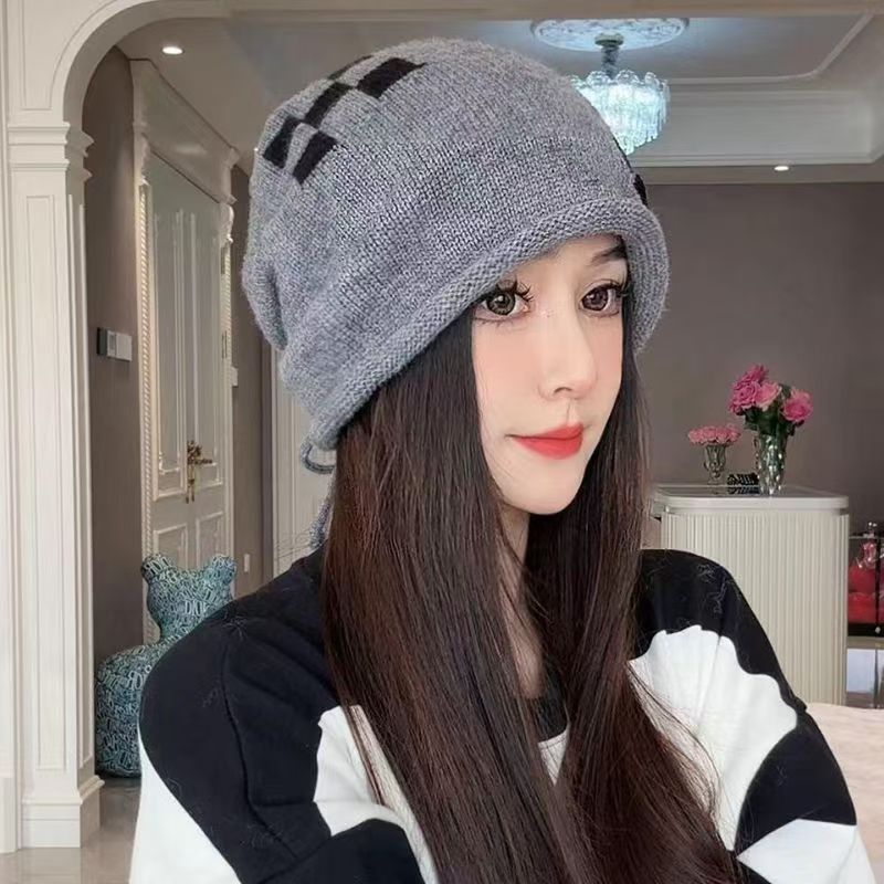 Women's Autumn And Winter Fashionable All-match Wool Knitted Hat 