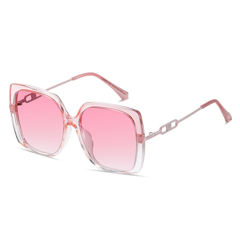 Large Metal Frame Polarized Sunglasses – Oversized Driving Shades CJ