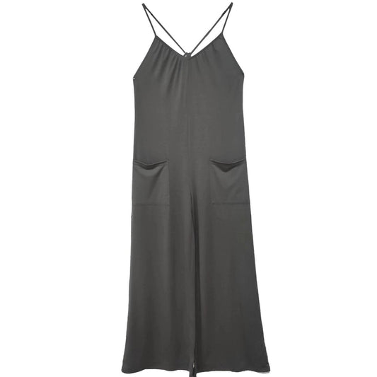 Women’s Pleated Chest Cross-Strap Jumpsuit CJ US