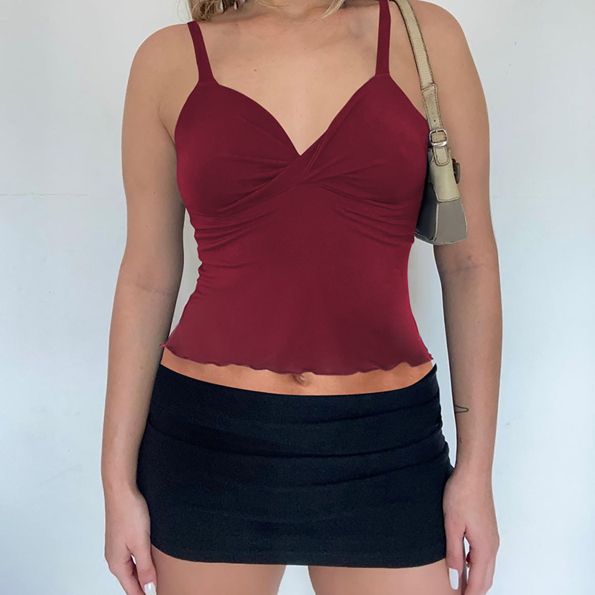 🎀 Women's Bow Camisole Backless Tank – Waist-Defining Elegance FitiqueFit