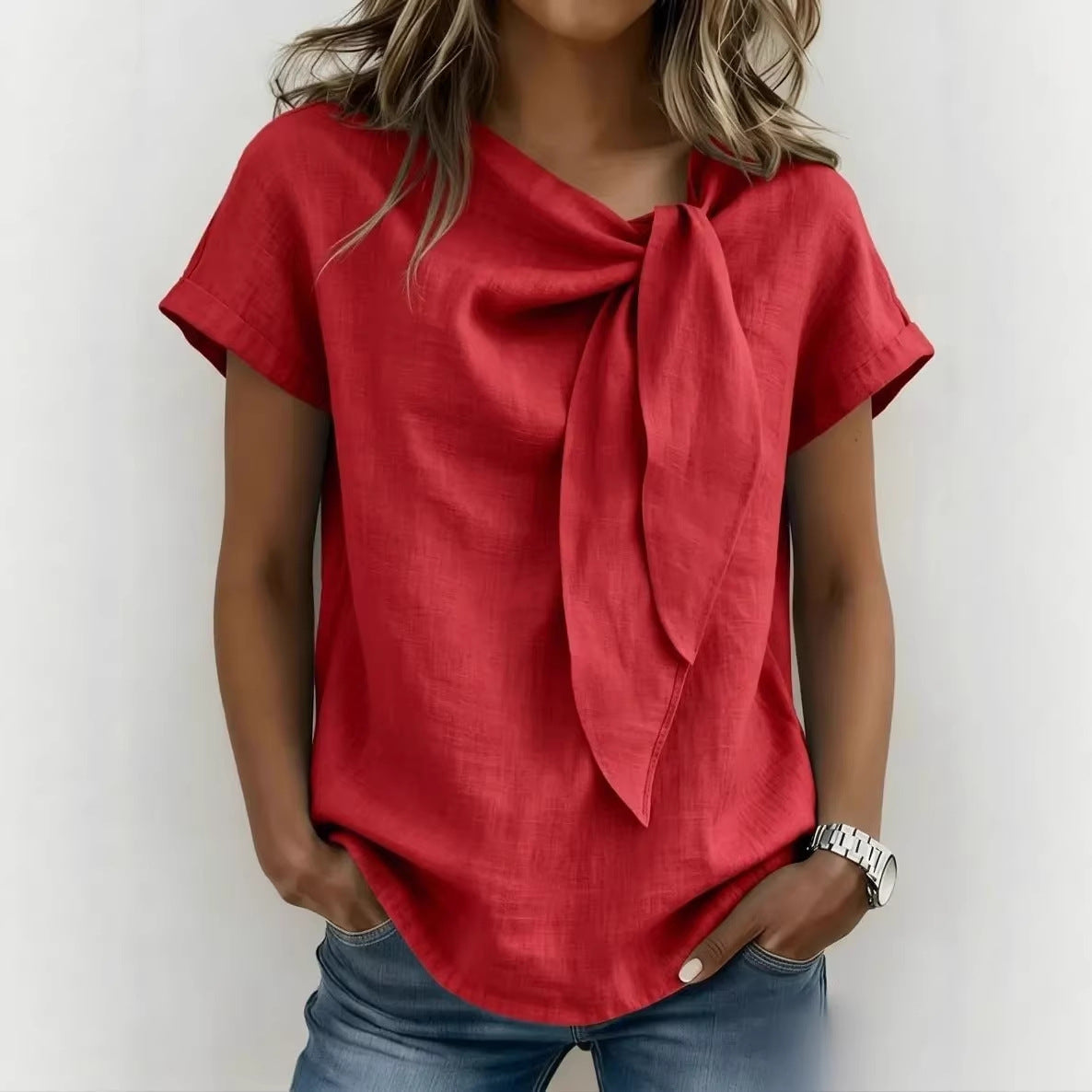 Women's Short-sleeve Fashionable Casual Top T-shirt 