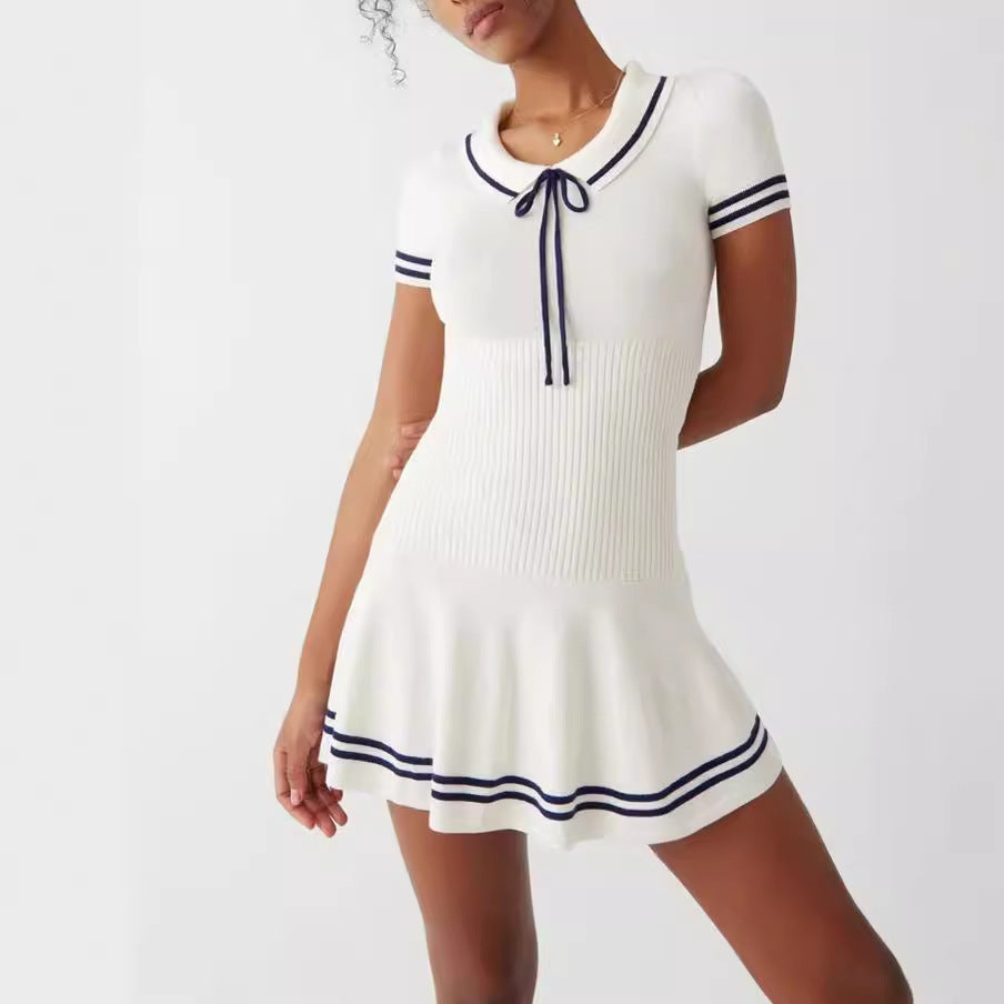 Women’s Striped Knit Midi Dress CJ