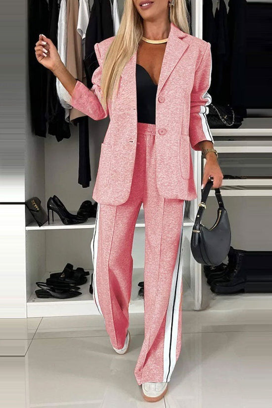 Women’s Elegant Solid Color Suit Set 