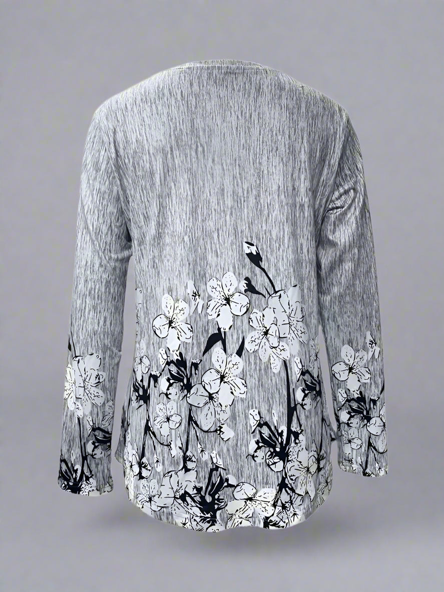 Women’s Casual Print Long Sleeve T-Shirt CJ US