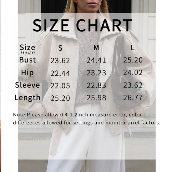 Women's Casual Zip Up Jacket, Fall Long Sleeve Outerwear Coat With Pockets CJ US