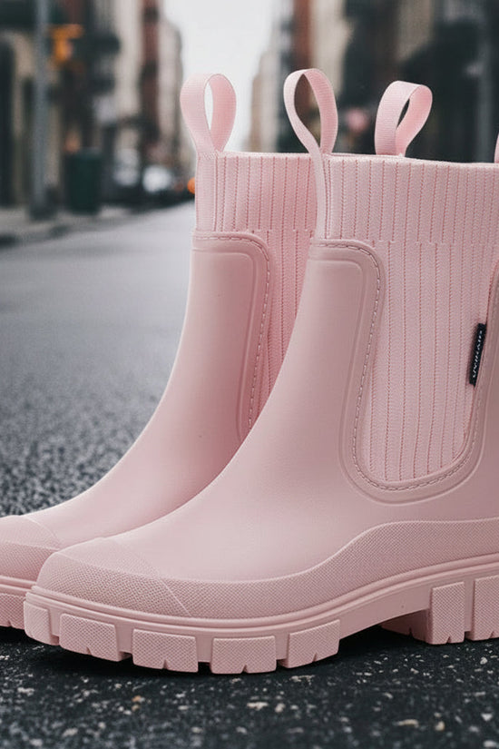 Women’s Waterproof Height-Increasing Rain Boots 
