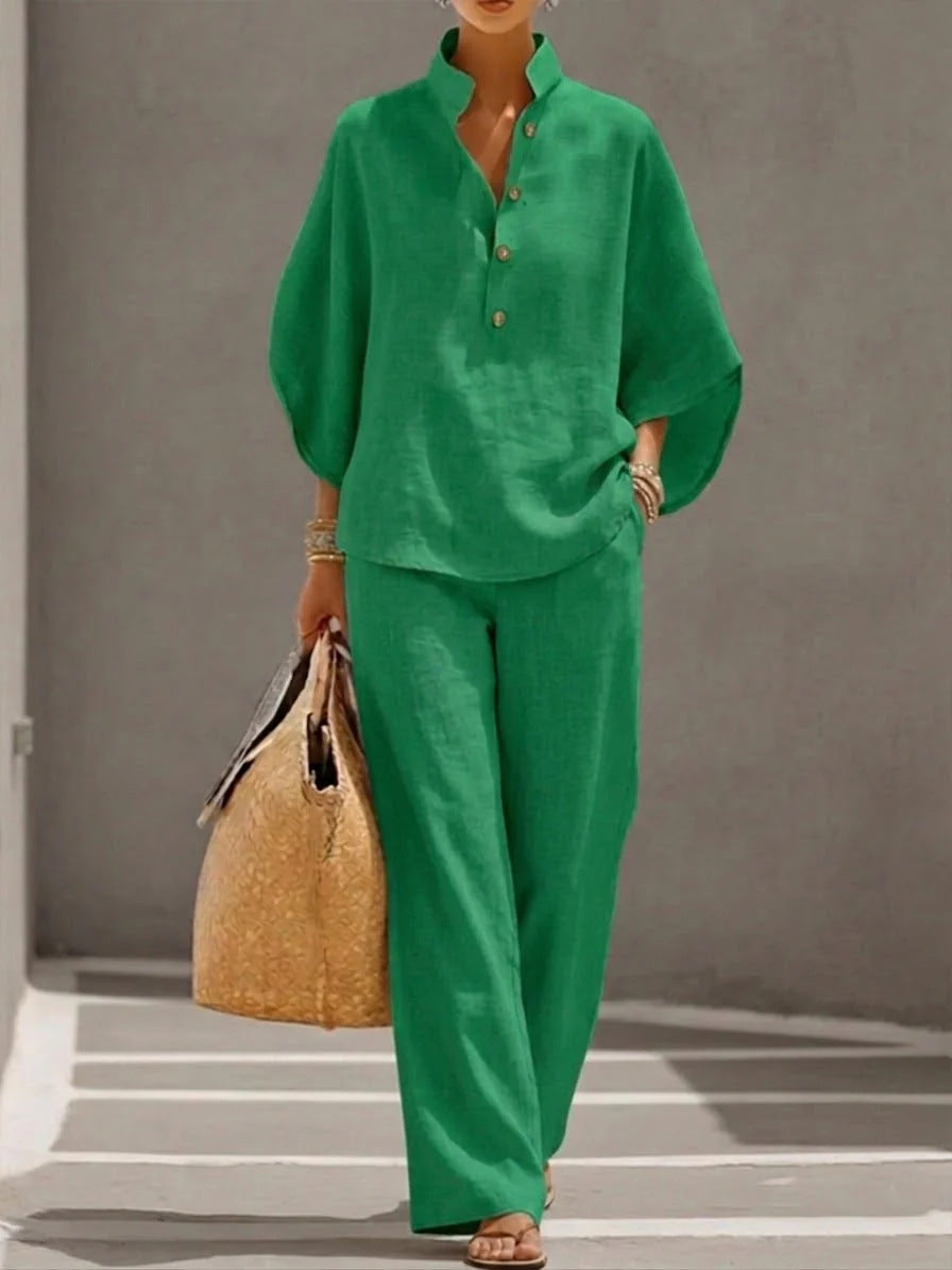 Women's Casual And Versatile Shirt Set Urban Outfit 