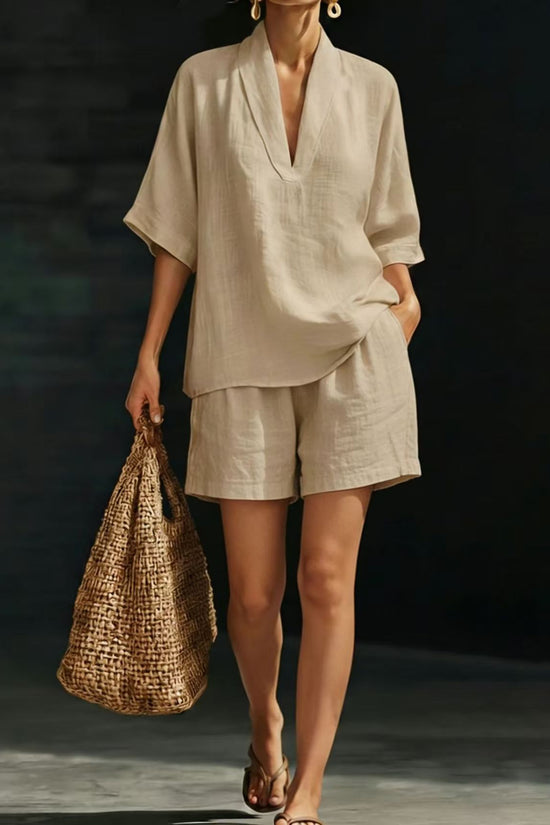 Summer Casual Loose Two-piece Set Fashionable Beach Wear 