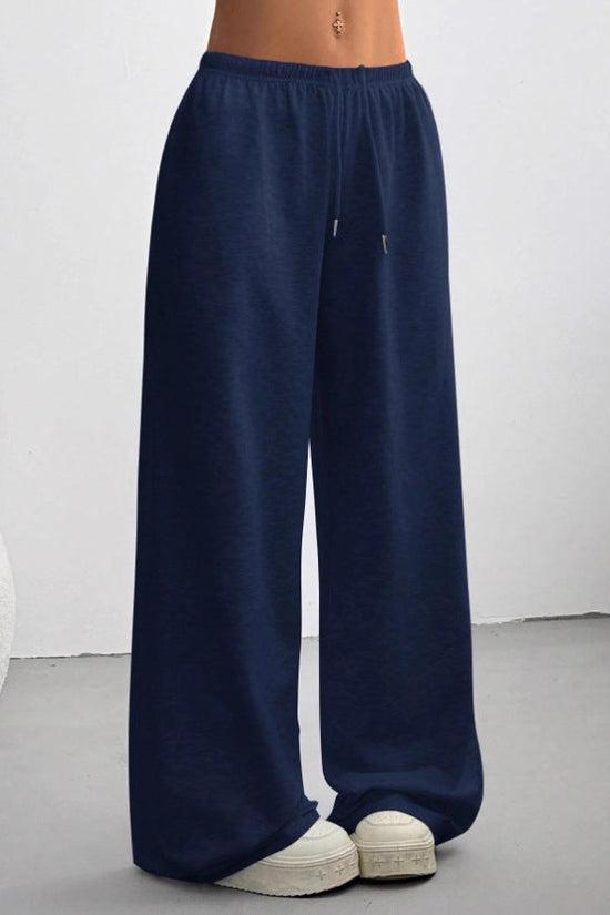 Straight-leg Minimalist Solid-color Womens Sweatpants 