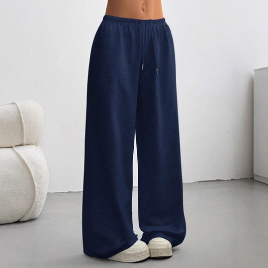 Straight-leg Minimalist Solid-color Womens Sweatpants 