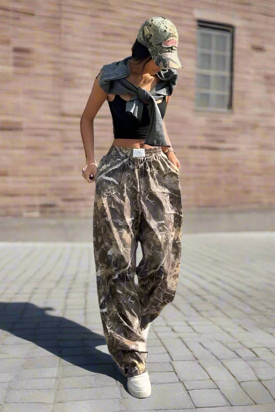 🧢 Women's Y2K Camouflage Cargo Pants FitiqueFit