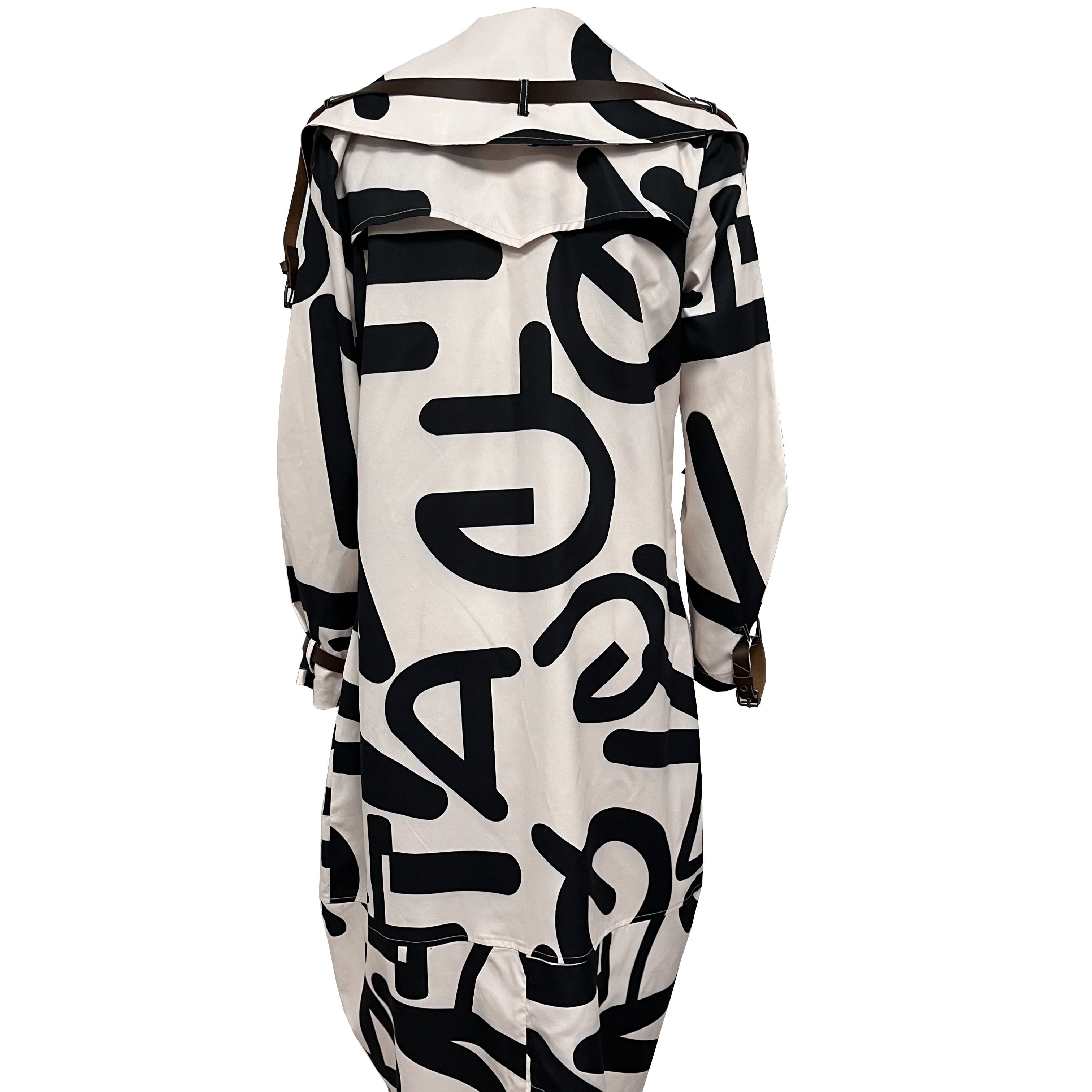 Women's Development Of Color Blocked Loose Fitting Waist Belt Button Front Windbreaker CJ US