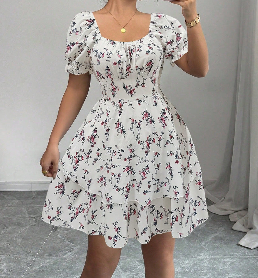 Women's Blue Floral Dress 