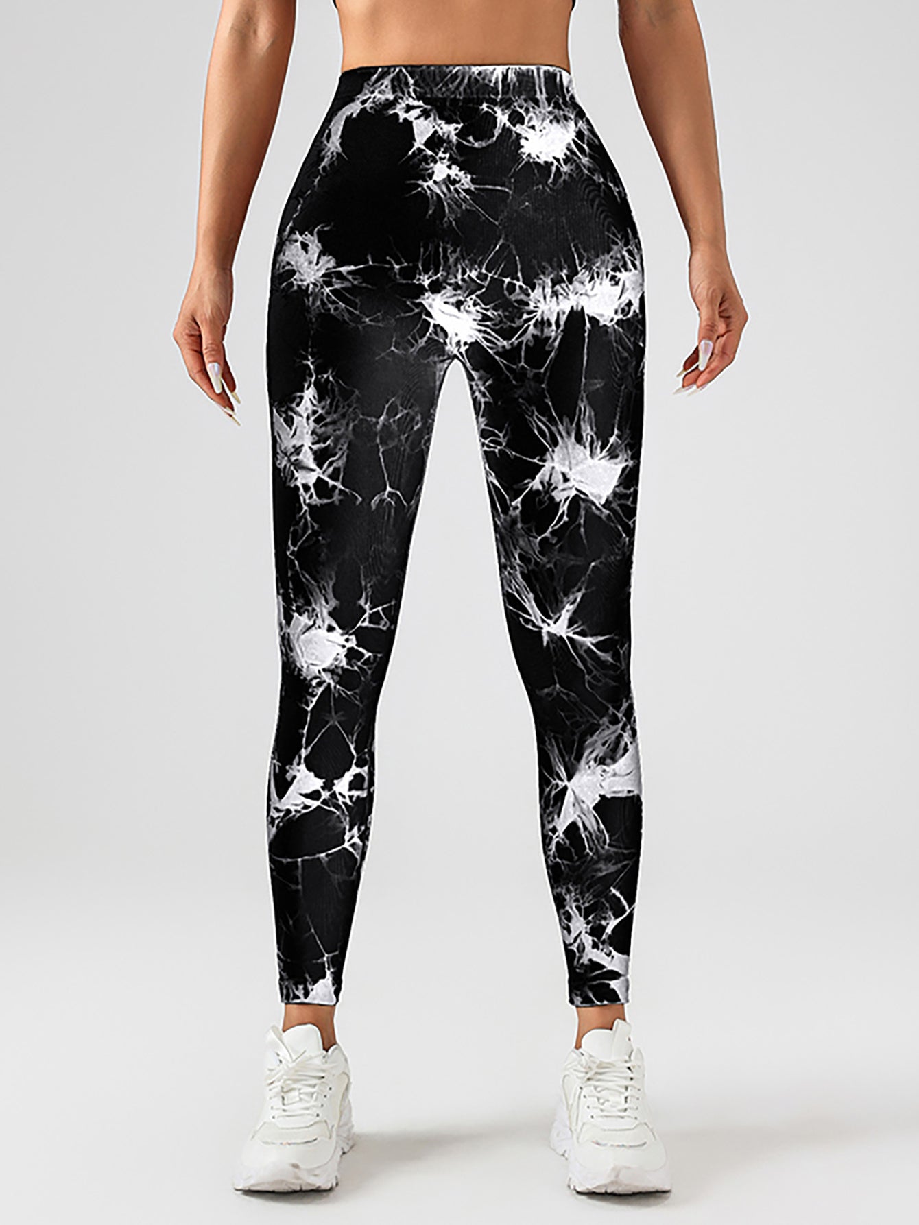 Tie Dye Slimming Yoga Leggings, Butt Lifting High Stretch Casual Fitness Yoga Pants, Women's Activewear FitiqueFit
