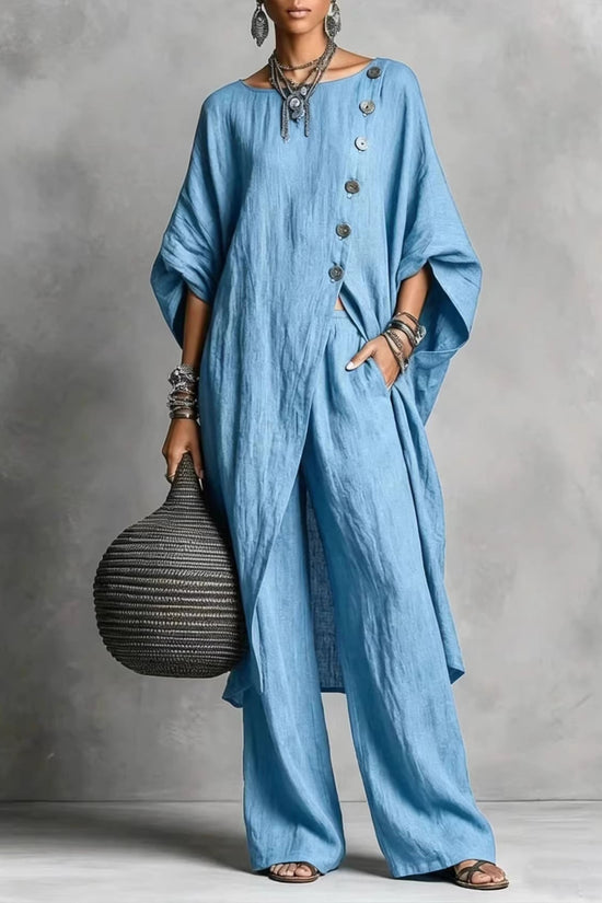 Women's Irregular Casual Shirt Set 