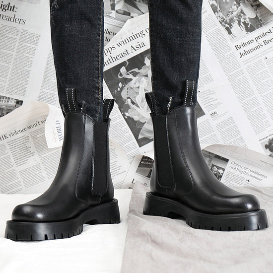 Unisex Fleece-Lined Winter Boots – Warm Outdoor Streetwear 
