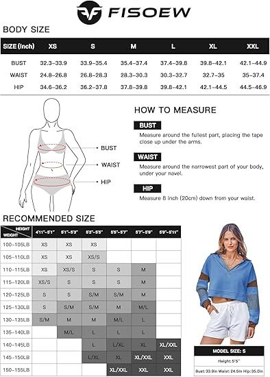 Fisoew Women's Long Sleeve Crop Tops Polo V Neck Color Block Casual Loose Pullover Cropped Sweatshirt Diversi Fashion™