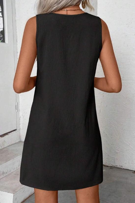 Women’s Solid‑Color Sleeveless A‑Line Dress CJ US
