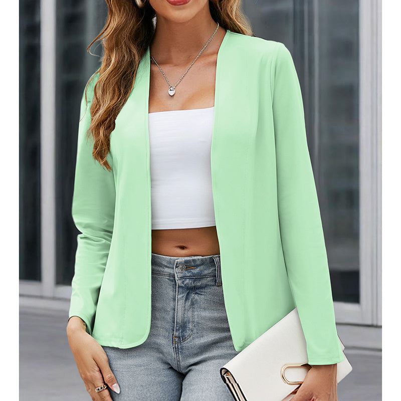 Women’s Plus‑Size Open‑Front Casual Blazer CJ US
