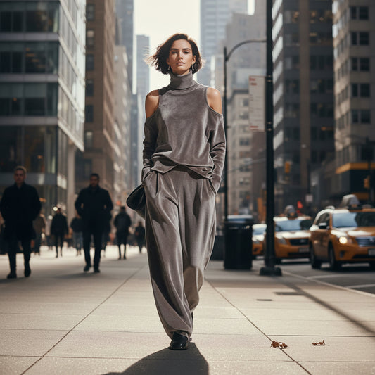 Womens Stylish Casual Long Sleeve Sports Suit 