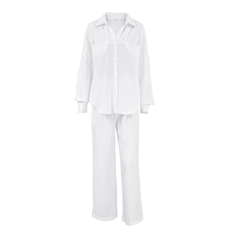 Women's Casual Solid Color Lounge Set CJ US