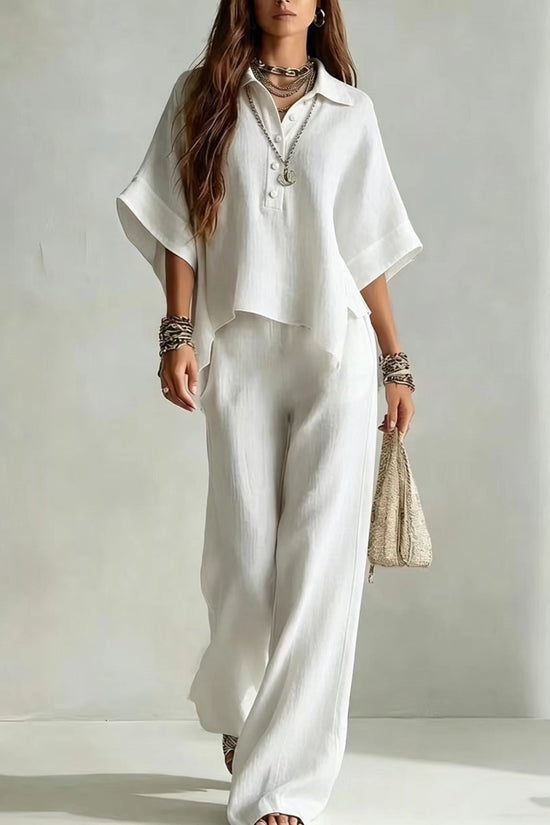 Women's Casual Sleeveless Top & Full-Length Pants Two-Piece Set 