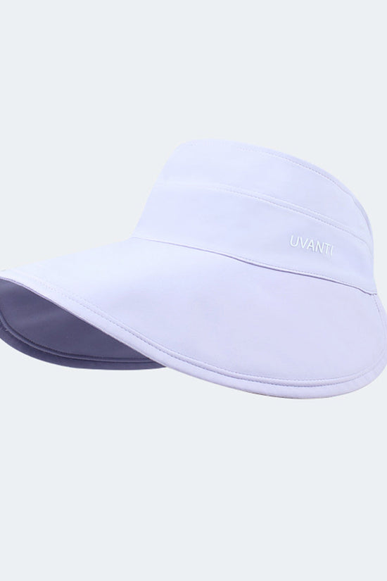 Solid-color Simple Double-sided Wide-brimmed Hat With Empty Crown, Light And Fresh Outdoor Wrap-around Style Large Brim, With Storage Function For Sun Protection. 
