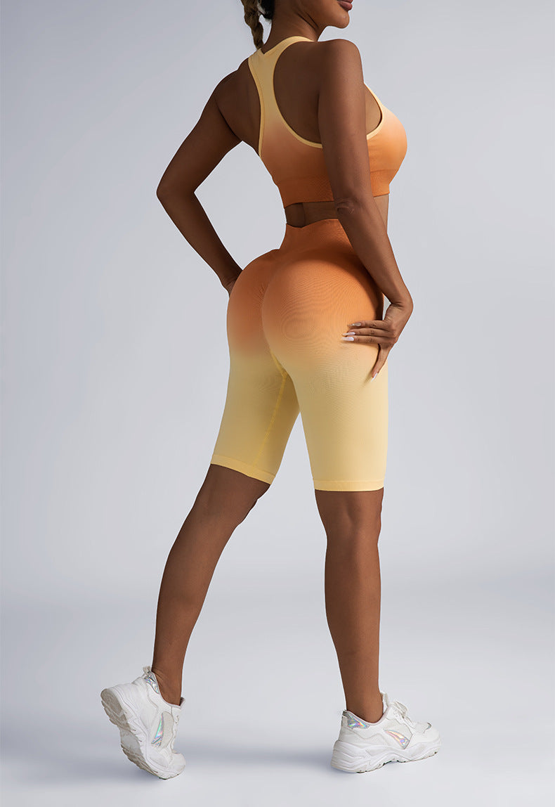 Seamless Women's Activewear Sets – 2-Piece Crop Top & High Waist Shorts/Leggings FitiqueFit