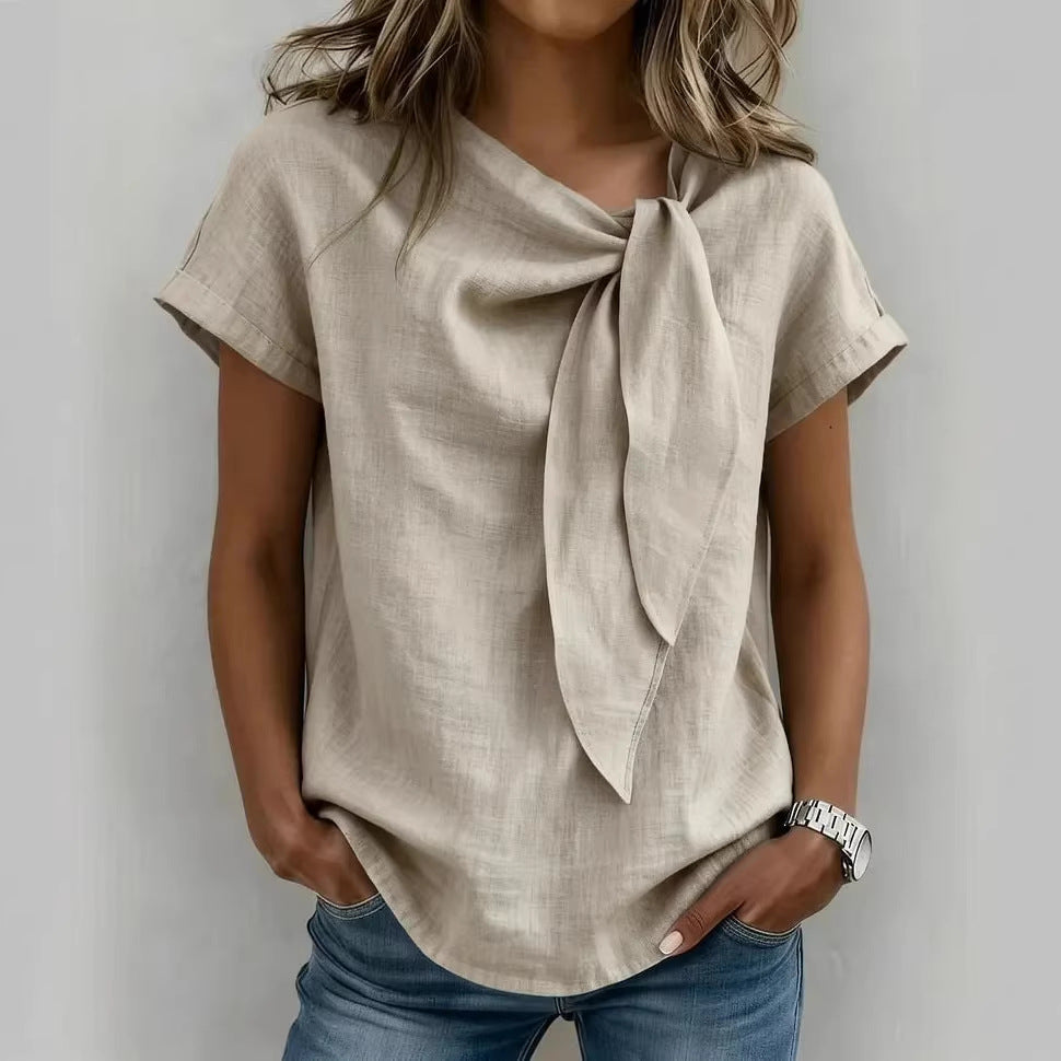Women's Short-sleeve Fashionable Casual Top T-shirt 