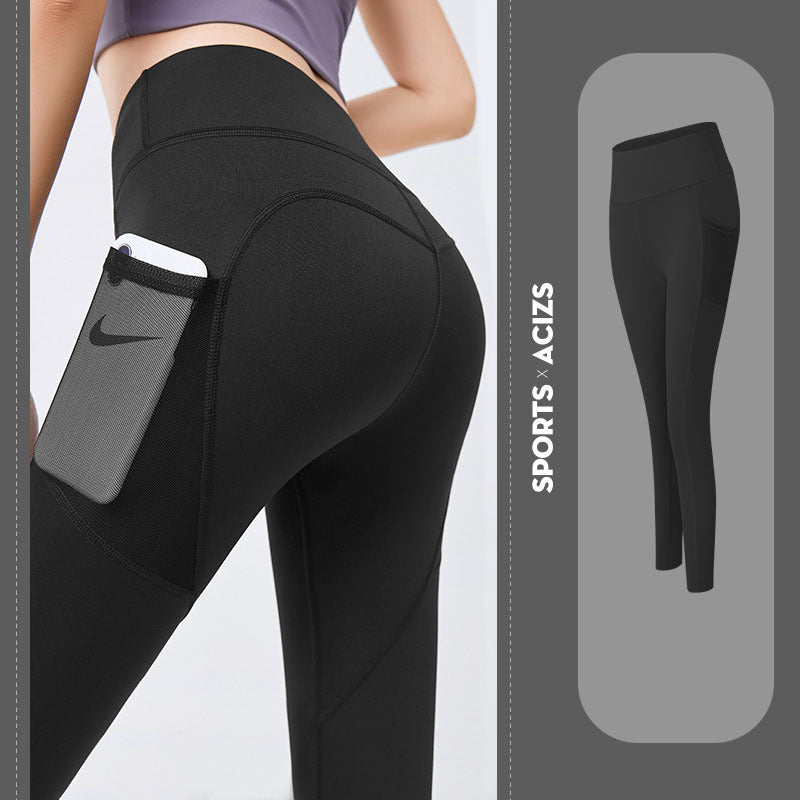🧘‍♀️ Women's High-Waisted Yoga Leggings with Pockets FitiqueFit
