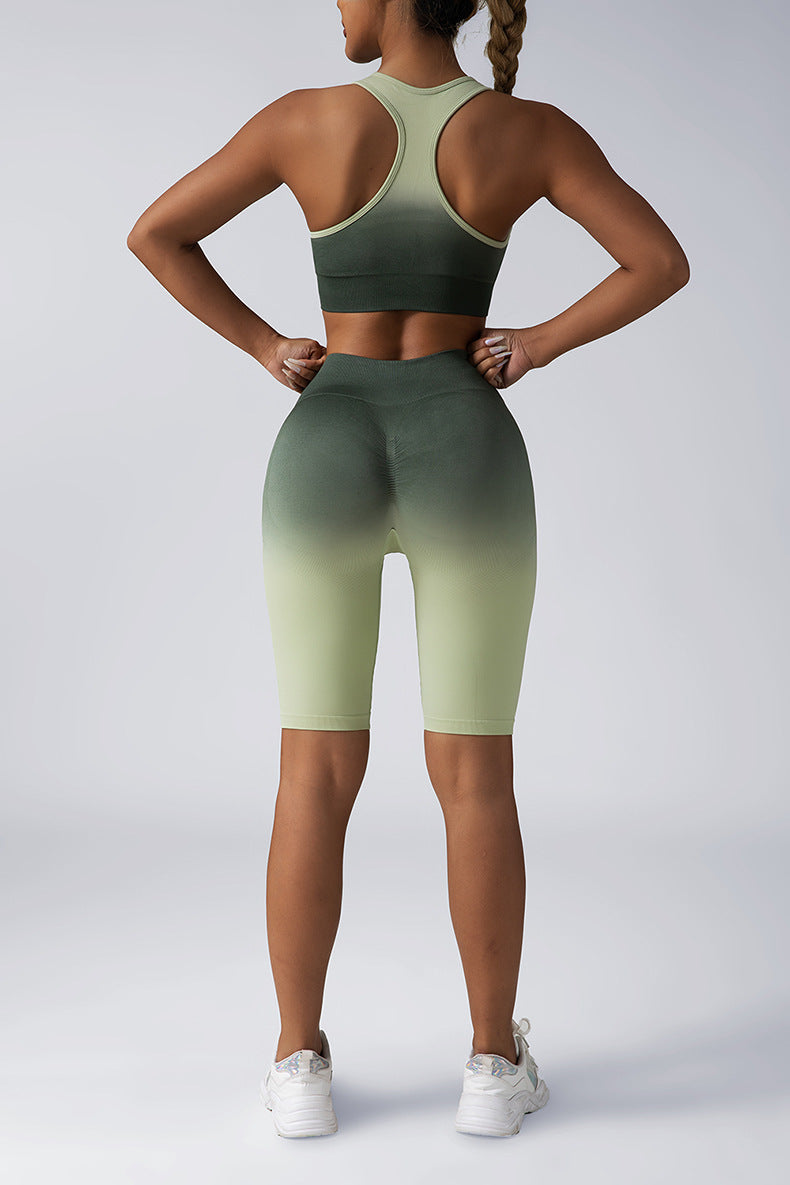 Seamless Women's Activewear Sets – 2-Piece Crop Top & High Waist Shorts/Leggings FitiqueFit