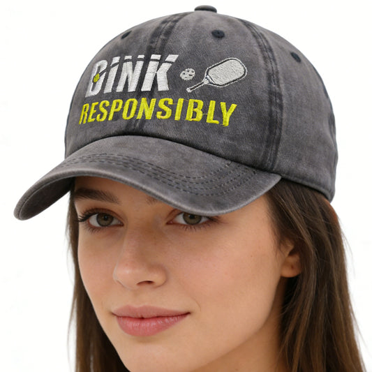 Pickleball Baseball Caps – Adjustable Embroidered Cotton Hats - FitiqueFit