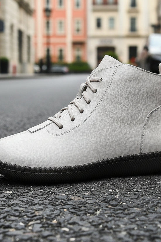 Women's Genuine Leather Soft-soled Lightweight Flat Ankle Boots 