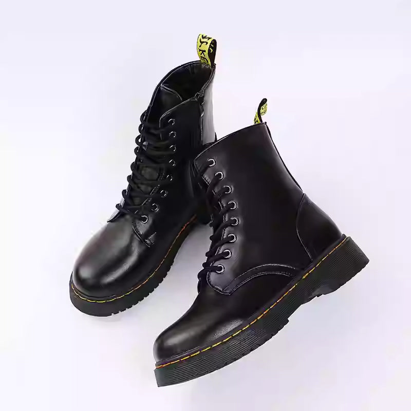 Women’s Martin Short Boots – Classic Lace-Up Ankle Boots - FitiqueFit