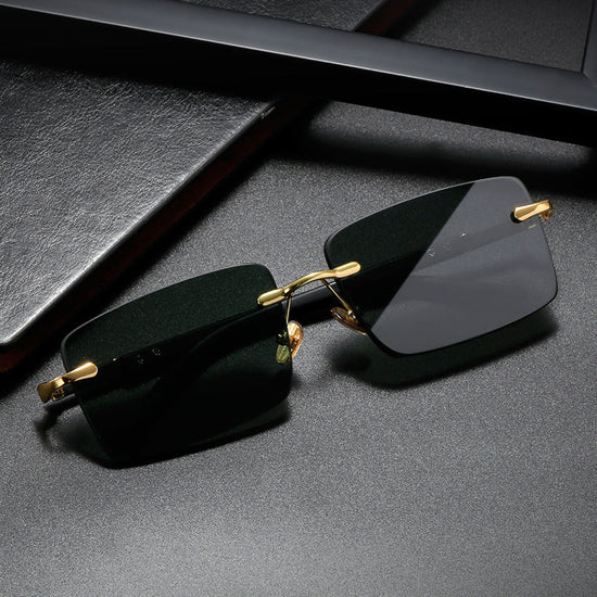 Rimless Crystal Sunglasses – Lightweight & Trendy CJ