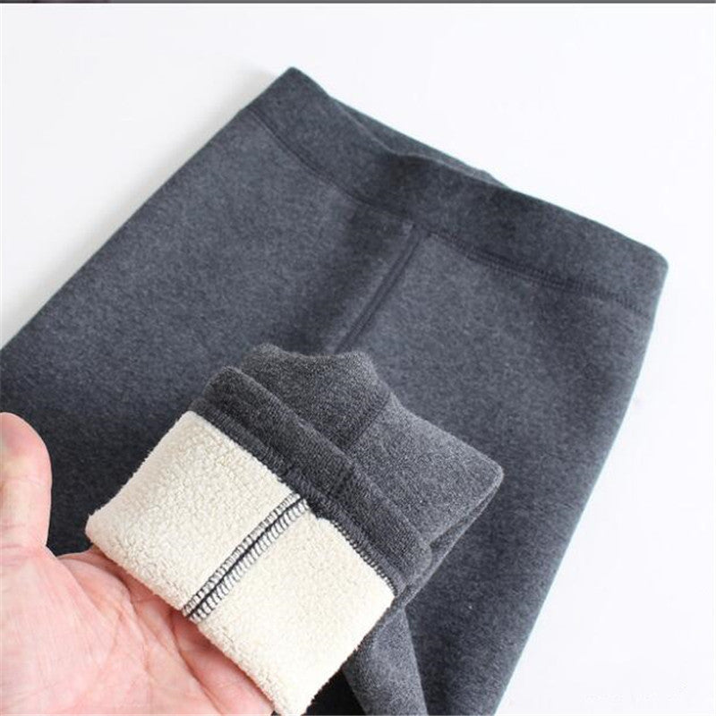 Girls' Wool Lined Thickened Leggings 