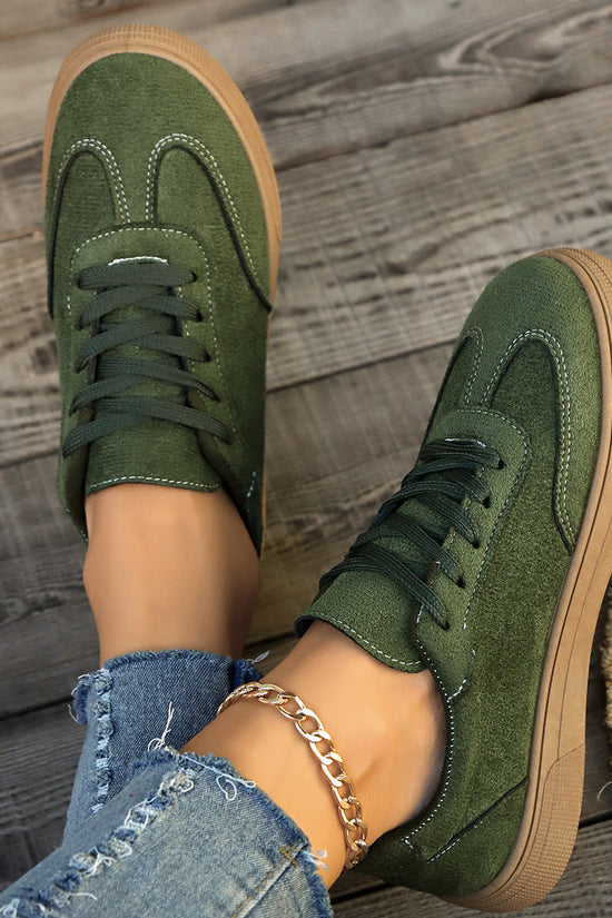 Round Toe Elegant Student Casual Lace Up Shoes CJ