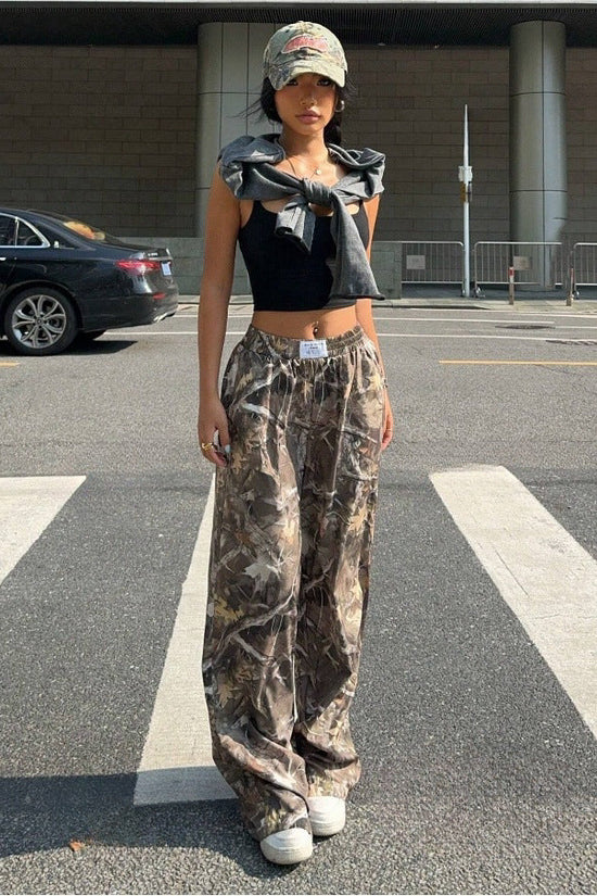 🧢 Women's Y2K Camouflage Cargo Pants FitiqueFit