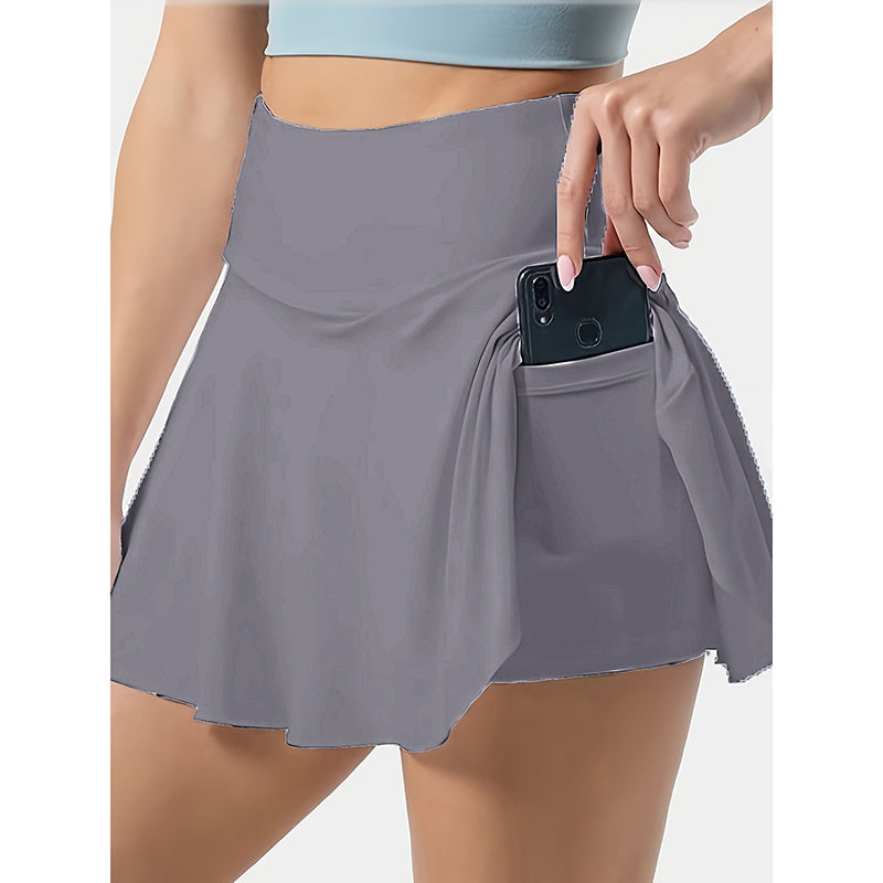 Women Tennis Skirt Golf Skorts Athletic High Waisted With Pockets Inner Shorts Sport Workout CJ US
