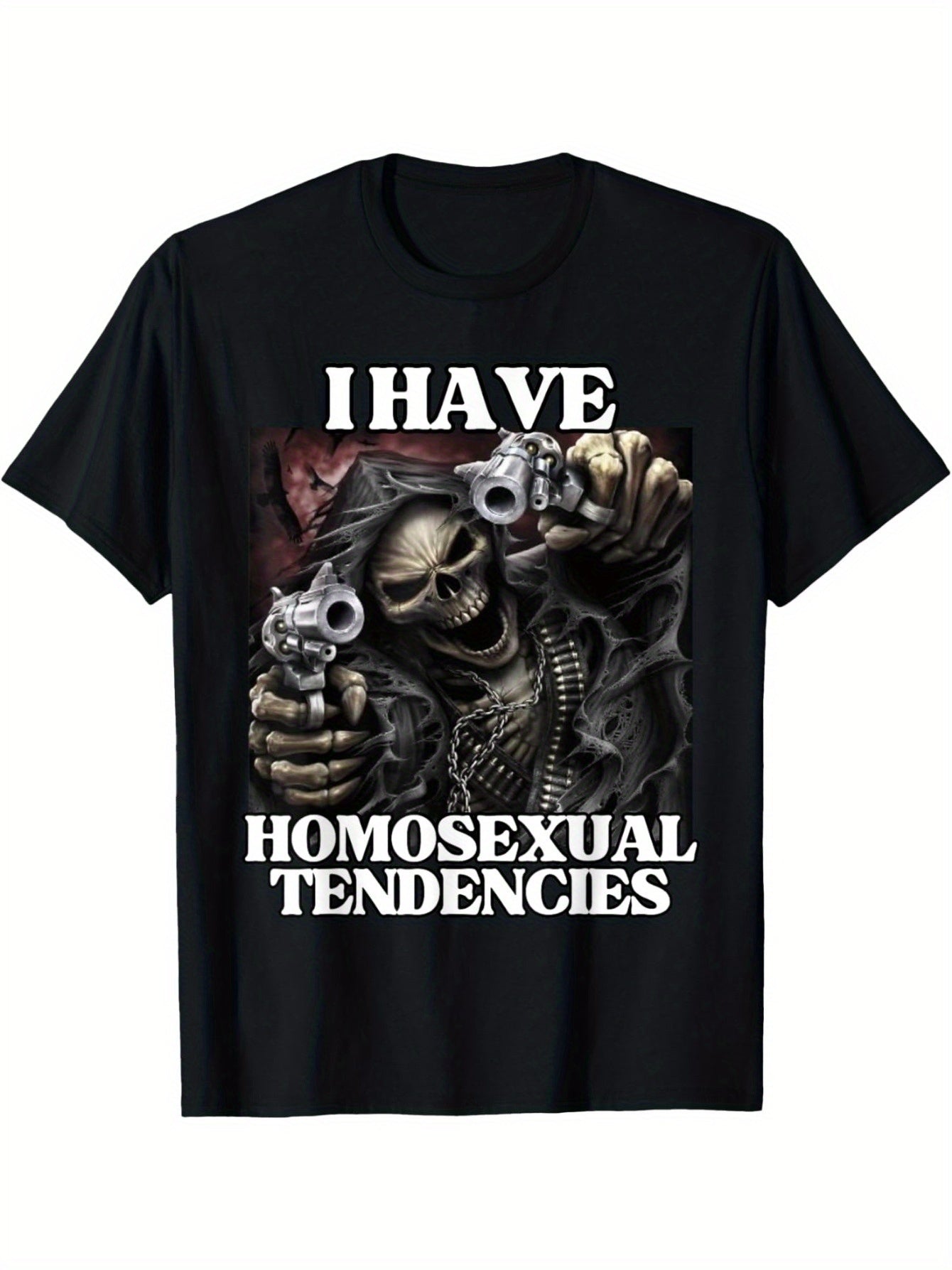 🦴 "I Have Homosexual Tendencies" Skeleton Meme T-Shirt FitiqueFit