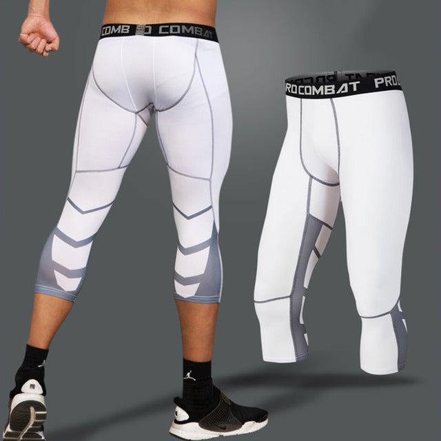 Men Lycra Compression Pants Cycling FitiqueFit