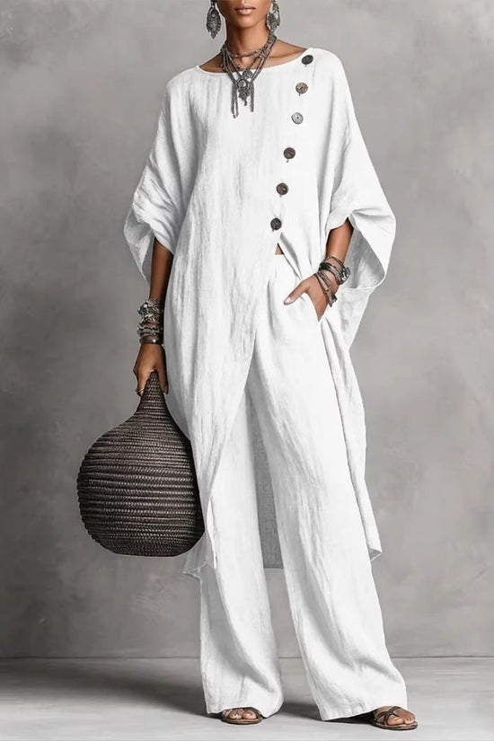 Women's Irregular Casual Shirt Set 