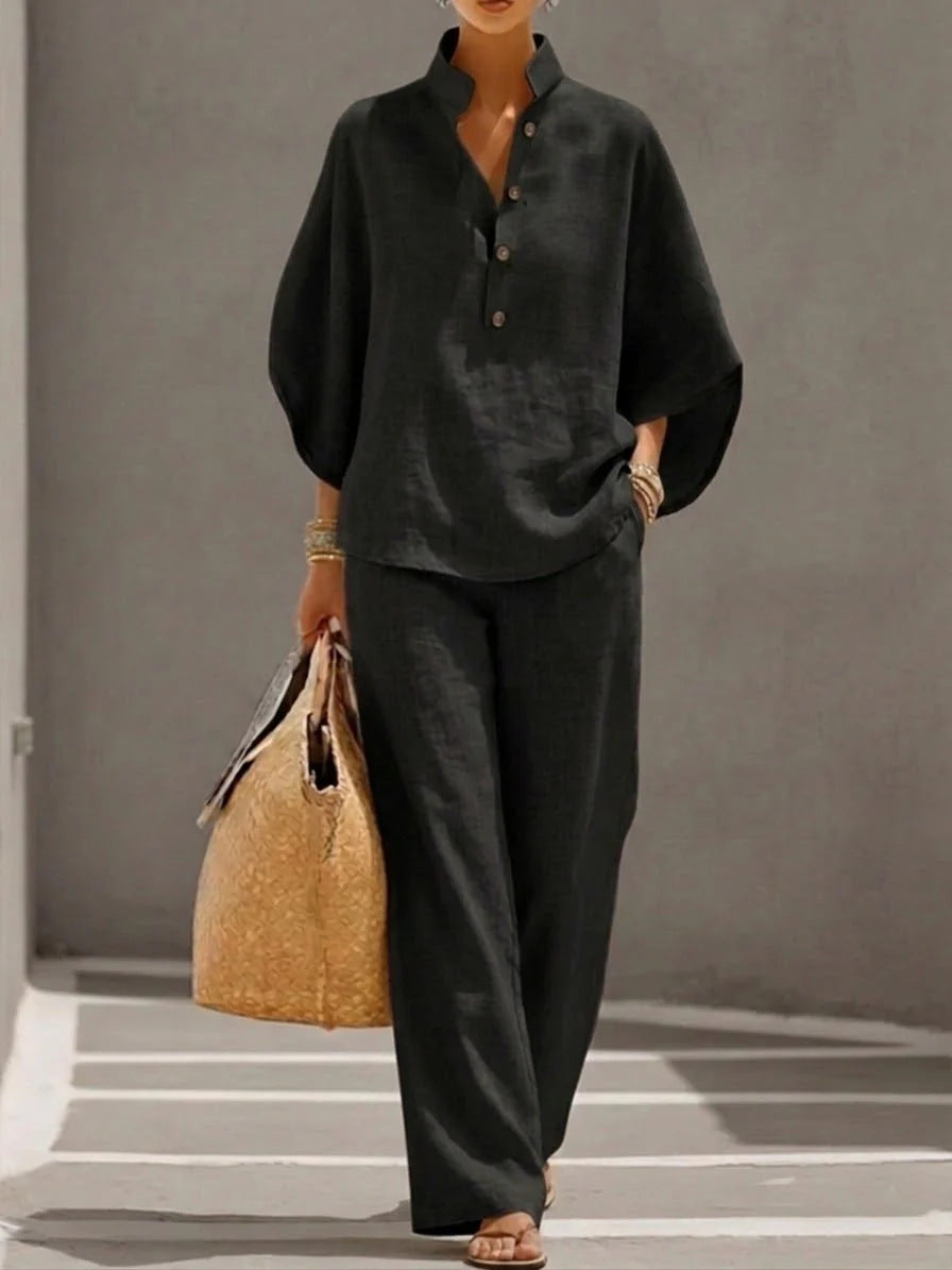 Women's Casual And Versatile Shirt Set Urban Outfit 