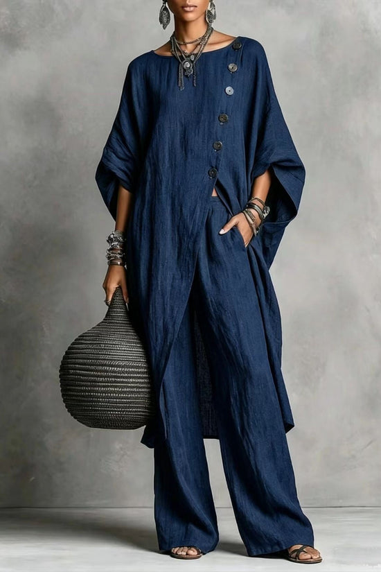Women's Irregular Casual Shirt Set 