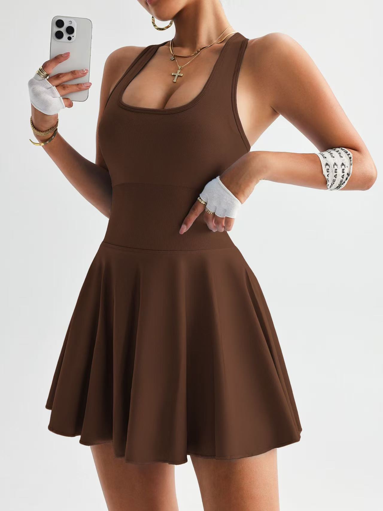 Women’s High Waist Yoga Dress CJ US