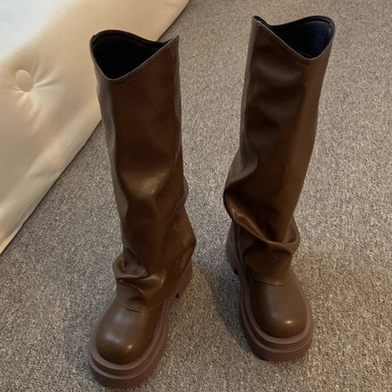 Women's Autumn New British Dress Autumn And Winter Boots Platform CJ
