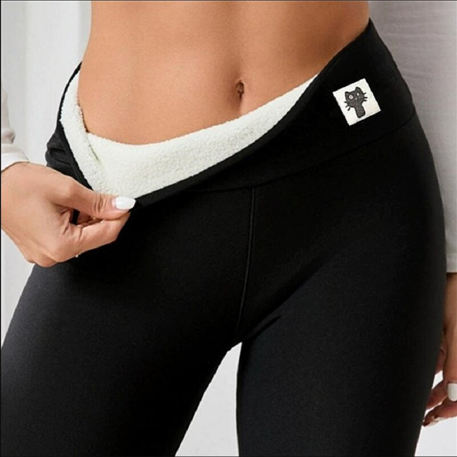 Fleece-lined Thick Light Board Cashmere Leggings 